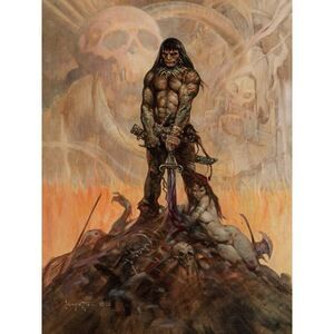 Frank Frazetta Conan in the barbarian “3-D “lenticular print – only 100 made